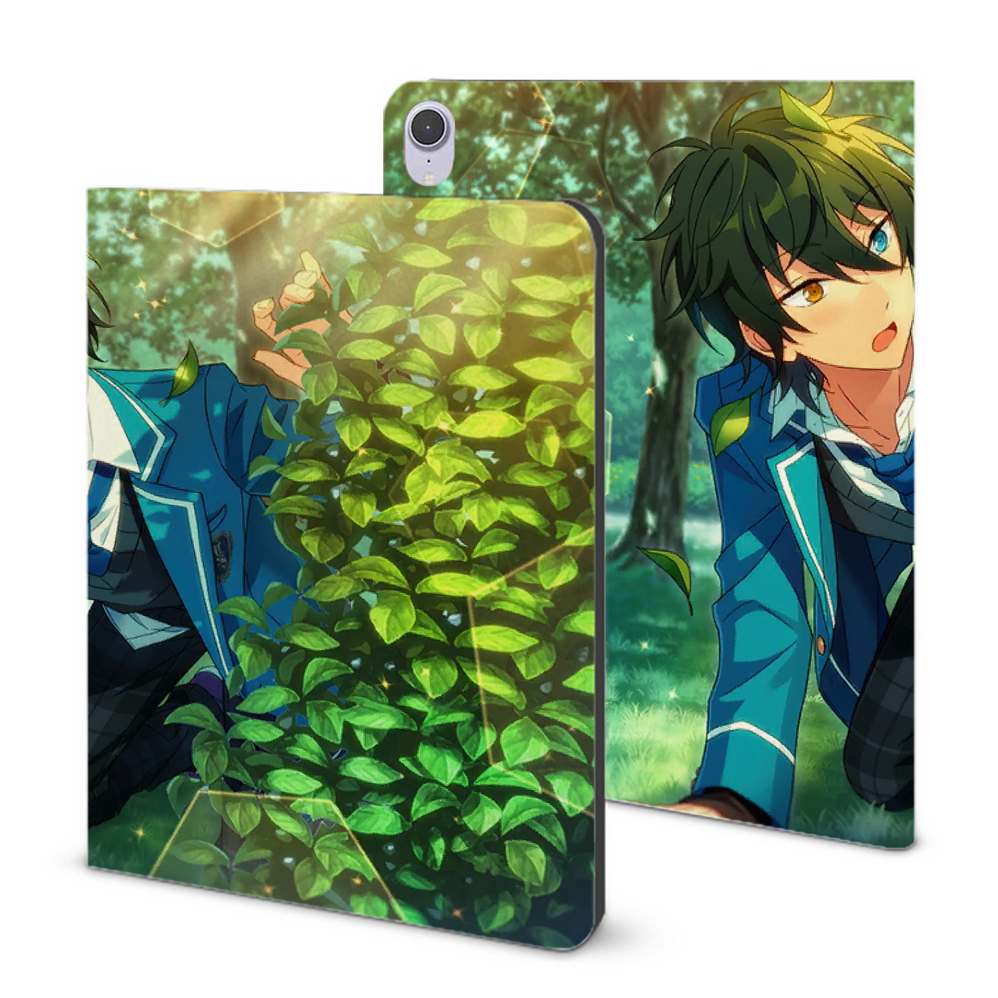 （画像用） あんさんぶるスターズ! Ensemble Stars IPad ケース ブック型 PUレザー TPU 耐衝撃 軽量 薄型 ペン収納なし 全面保護 IPad 各モデル対応